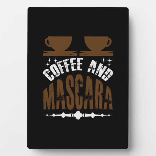 Kaffee Art Kaffee und Mascara Fotoplatte (Vorderseite)