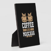 Kaffee Art Kaffee und Mascara Fotoplatte (Seite)