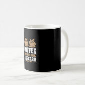 Kaffee Art Kaffee und Mascara Kaffeetasse (VorderseiteRechts)