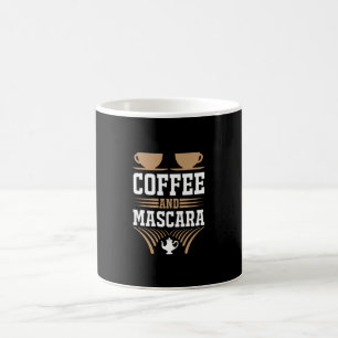 Kaffee Art Kaffee und Mascara Kaffeetasse