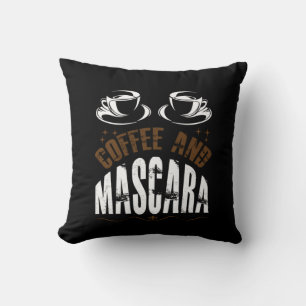 Kaffee Art Kaffee und Mascara Kissen