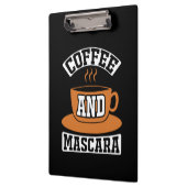 Kaffee Art Kaffee und Mascara Klemmbrett (Links)