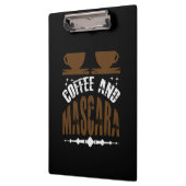 Kaffee Art Kaffee und Mascara Klemmbrett (Links)