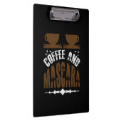 Kaffee Art Kaffee und Mascara Klemmbrett (Rechts)
