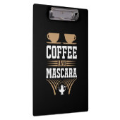 Kaffee Art Kaffee und Mascara Klemmbrett (Rechts)