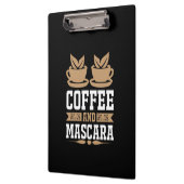 Kaffee Art Kaffee und Mascara Klemmbrett (Links)