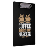 Kaffee Art Kaffee und Mascara Klemmbrett (Rechts)