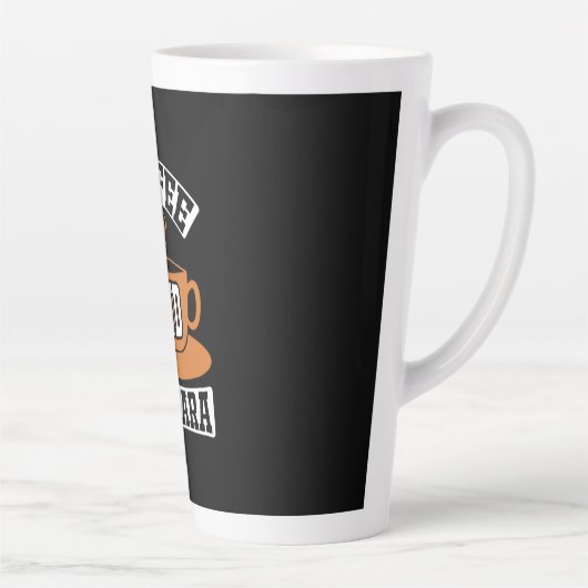 Kaffee Art Kaffee und Mascara Milchtasse (Rechts)