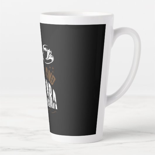 Kaffee Art Kaffee und Mascara Milchtasse (Rechts)