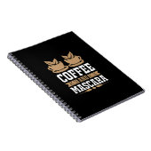 Kaffee Art Kaffee und Mascara Notizblock (Rechte Seite)