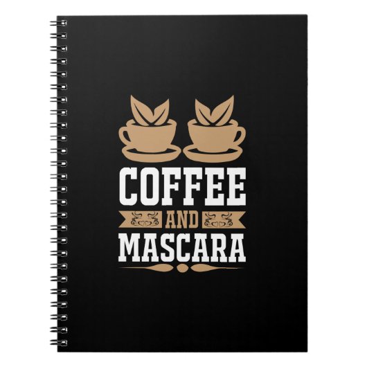 Kaffee Art Kaffee und Mascara Notizblock (Vorderseite)