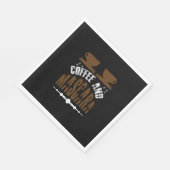 Kaffee Art Kaffee und Mascara Serviette (Ecke)