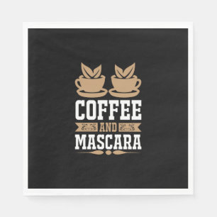 Kaffee Art Kaffee und Mascara Serviette
