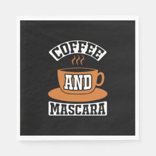 Kaffee Art Kaffee und Mascara Serviette
