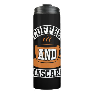 Kaffee Art Kaffee und Mascara Thermosbecher