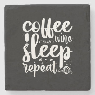 Kaffee Art Kaffee Wein Schlafplätze wiederholen Steinuntersetzer