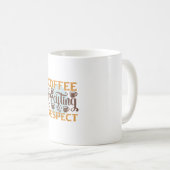 Kaffee Art Kaffeekaffee Achtung Kaffeetasse (VorderseiteRechts)
