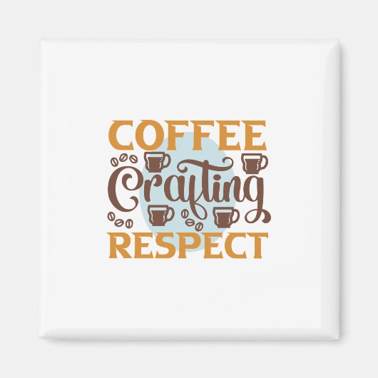 Kaffee Art Kaffeekaffee Achtung Magnet (Vorne)