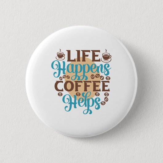Kaffee Art Life: Kaffeelieferungen Button (Vorderseite)