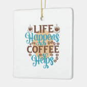 Kaffee Art Life: Kaffeelieferungen Keramikornament (Links)