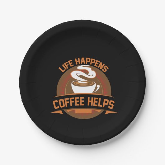 Kaffee Art Life: Kaffeelieferungen Pappteller (Vorderseite)