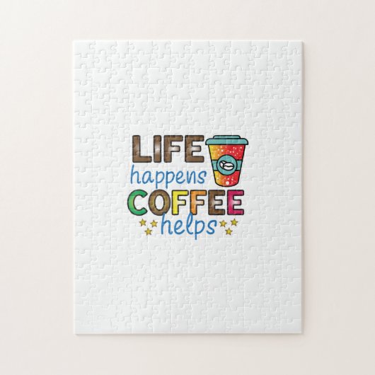 Kaffee Art Life: Kaffeelieferungen Puzzle (Vertikal)