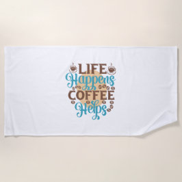 Kaffee Art Life: Kaffeelieferungen Strandtuch
