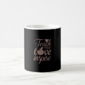 Kaffee Art Teach Liebe Inspiriert Kaffeetasse (Mittel)