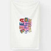 Kaffee Art Tee ist mein Valentin Banner (Vertikal)