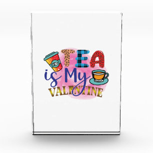 Kaffee Art Tee ist mein Valentin Fotoblock