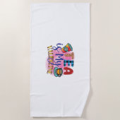 Kaffee Art Tee ist mein Valentin Strandtuch (Vorderseite)