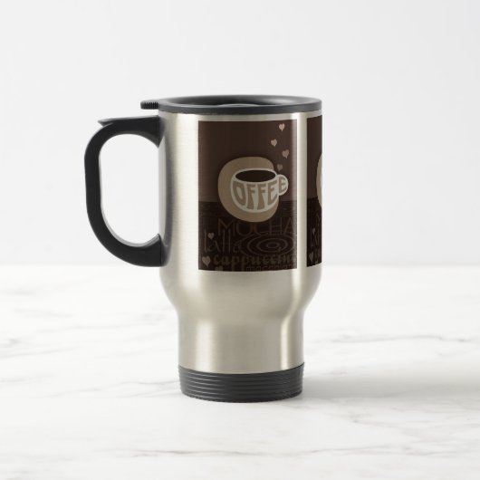 Kaffee Art Travel Mug Reisebecher (Links)