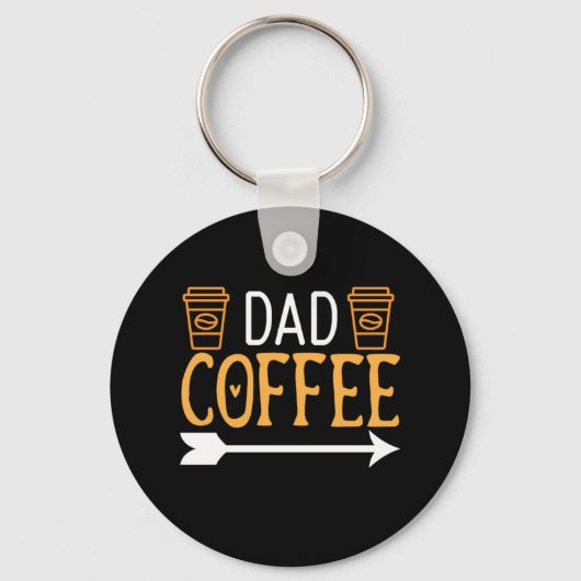 Kaffee Art Vater Kaffee Schlüsselanhänger (Vorderseite)