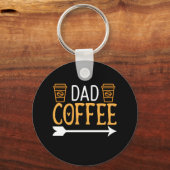 Kaffee Art Vater Kaffee Schlüsselanhänger (Vorderseite)