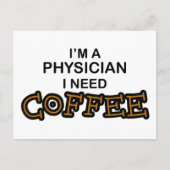 Kaffee - Arzt Postkarte (Vorderseite)