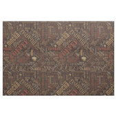 Kaffee auf Burlap Word Cloud Kastanien ID283 Stoff (Fat Quarter (45,7 x 55,9 cm))