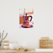 Kaffee auf dem Stove Poster (Küche)