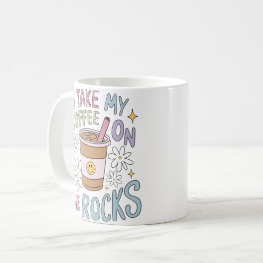 Kaffee auf den Steinen Kaffeetasse (Vorderseite Links)