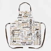 Kaffee auf der ganzen Welt Schürze (Vorderseite)