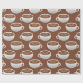 Kaffee auf Kaffee Geschenkpapier (Flach)