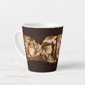 Kaffee auf Kaffee Milchtasse (Linke Ecke)