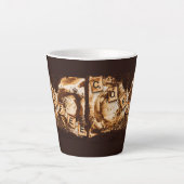 Kaffee auf Kaffee Milchtasse (Vorderseite)