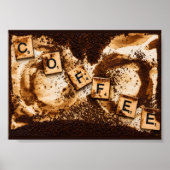 Kaffee auf Kaffee Poster (Vorne)