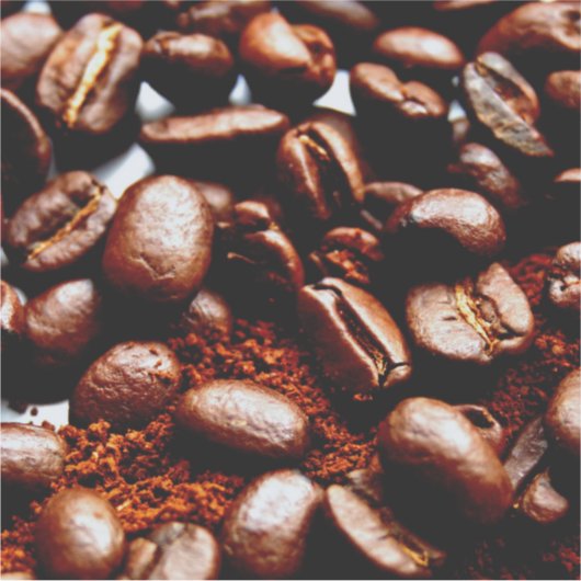 Kaffee Aufkleber (Vorderseite)