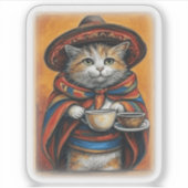 KAFFEE-Aufkleber Aufkleber (Vorderseite)