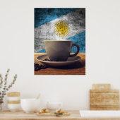 Kaffee aus Argentinien Poster (Küche)