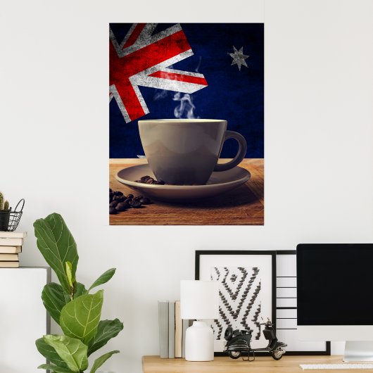 Kaffee aus Australien Poster (Heimbüro)