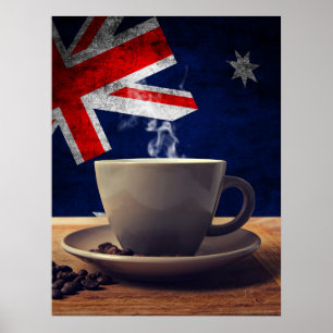 Kaffee aus Australien Poster