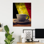 Kaffee aus Belgien Poster (Heimbüro)