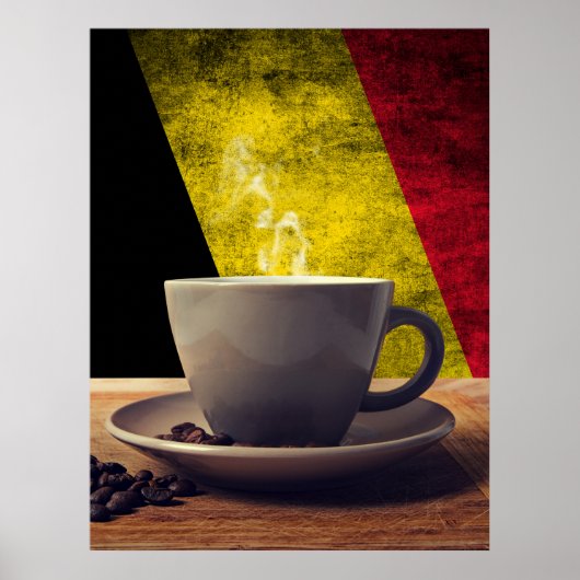 Kaffee aus Belgien Poster (Vorne)